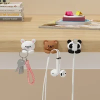 Desktop Cute Cable Organizers Holder Clip Desk Tidy Organiser SelfAdhesive Wall Mounted Cable Management Office Wire Cord Holder 1
