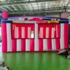 New Pink Inflatable Concession Stand Portable Carnival Inflatable Treat Shop Tent Stand Booth Candy Popcorn Store For Advertisin 5