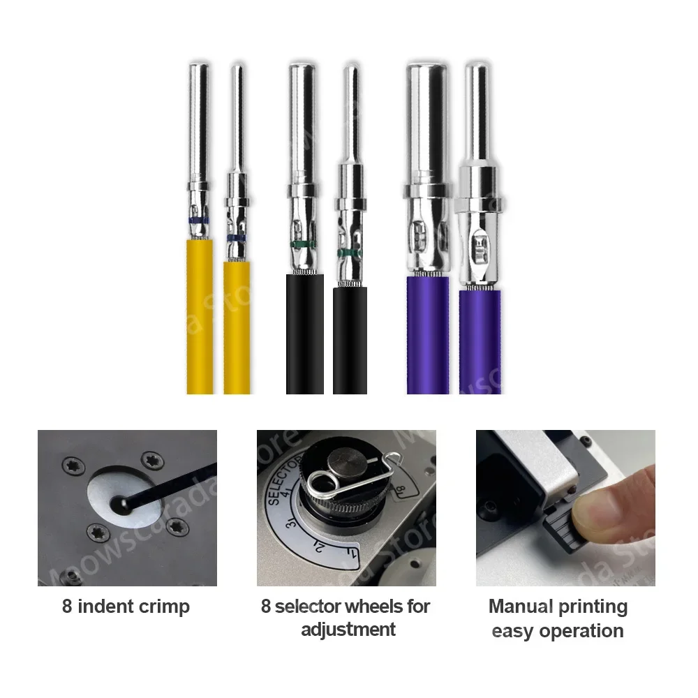ST4050 Kit YJQ-W2DTQ Pneumatic Crimp Tool Air Power HDT-48-00 Crimp Deutsch 12# 16# 20# Contacts