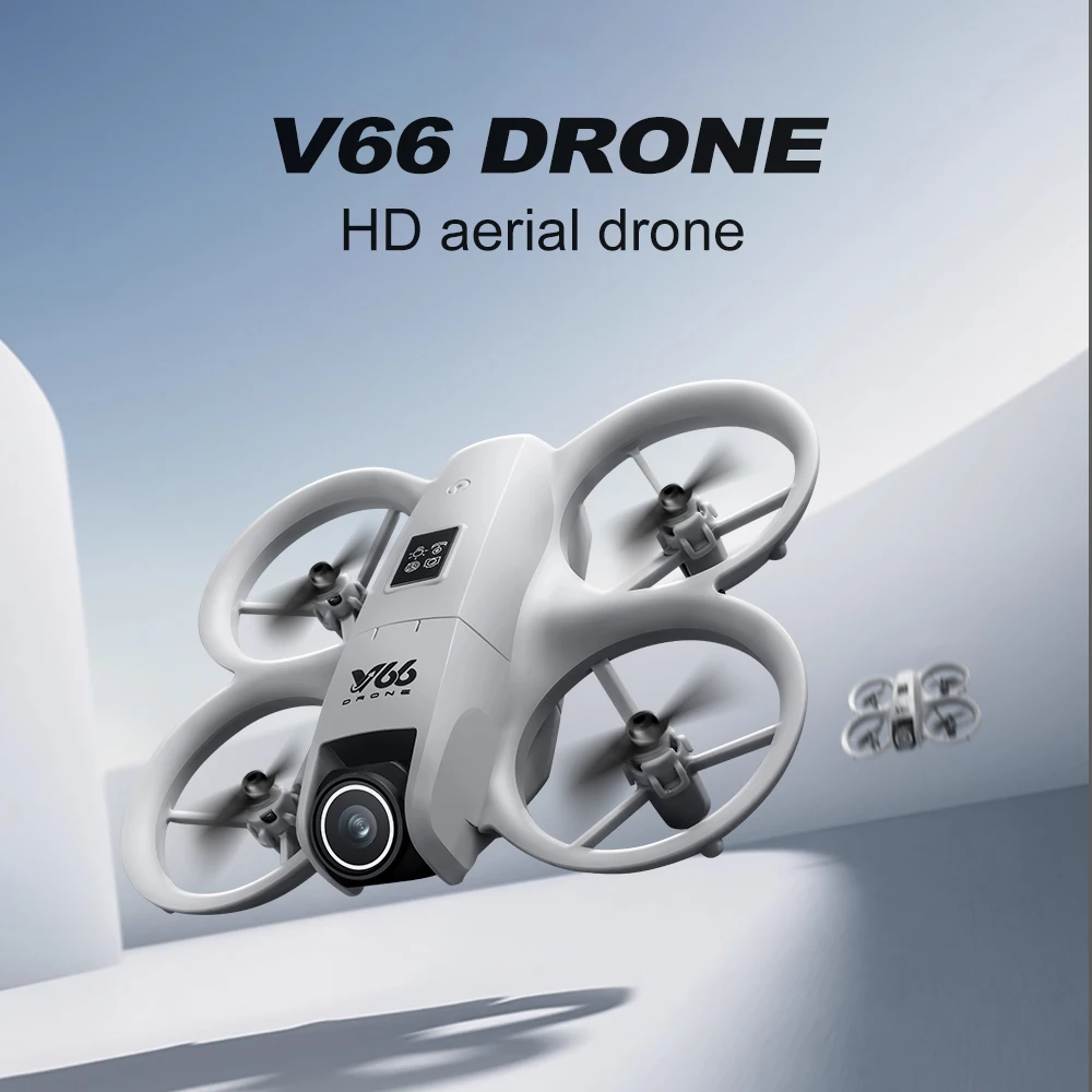 Xiaomi V66 Mini RC Aerial Drone 8K Wide Angle HD Camera Foldable Obstacle Avoidance Helicopter Toy