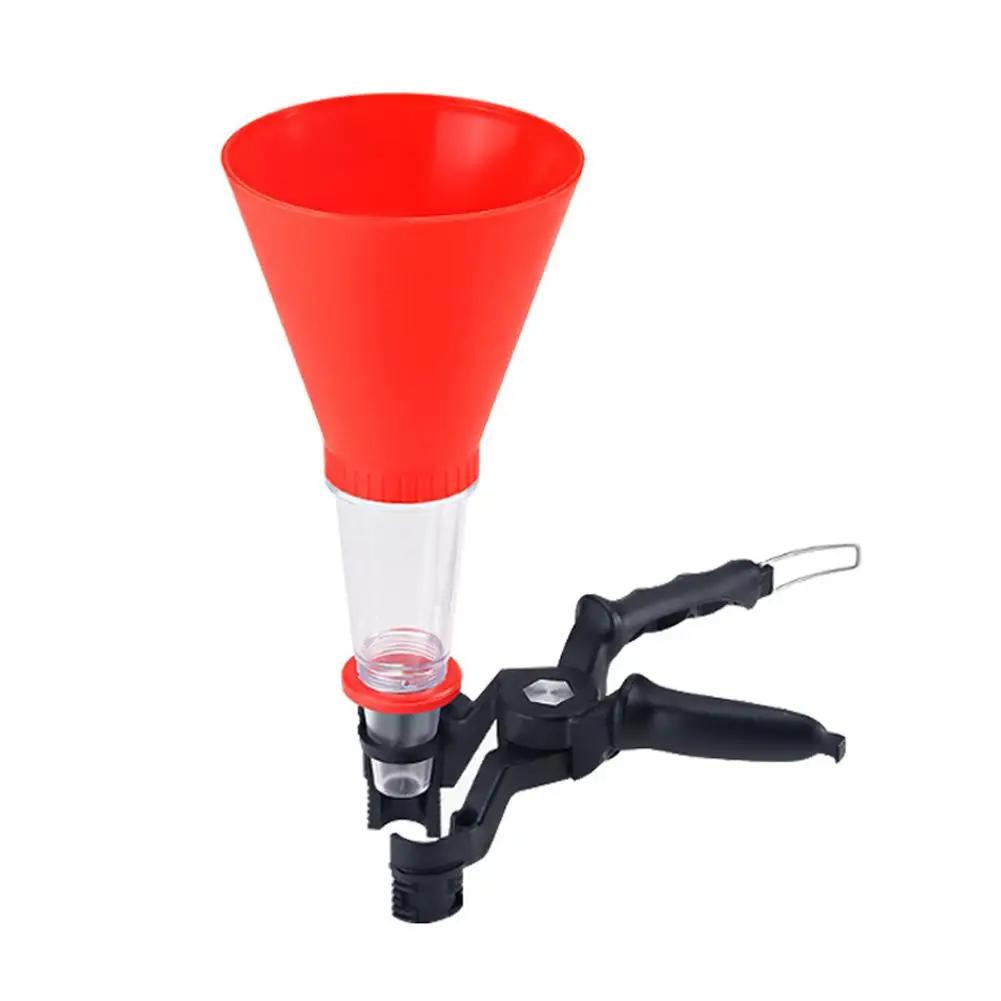

Car Engine Oil Filling Funnel Tool With Adjustable Holding Threaded Quick Clamp Universal Filling Oil Tool Automotive Tools