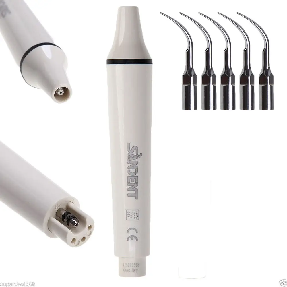 

Dental Ultrasonic Piezo Scaler Handpiece + 5PCS Scaling Tips G1 fit EMS