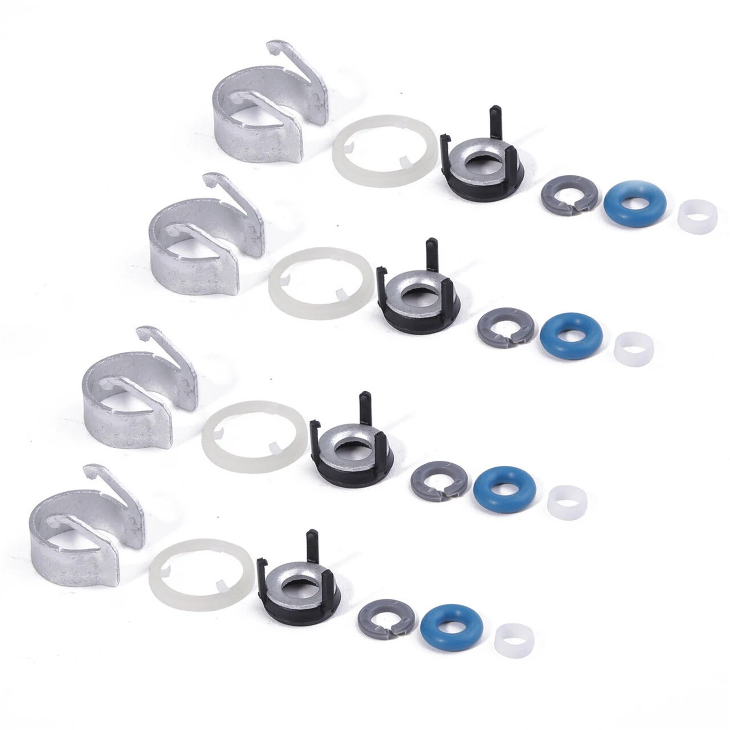 Fuel Injector O-ring Seal Kit 4pcs for AUDI A4 Q5 VW Jetta CC 1.8 2.0T 06H998907A 06J998907D 06J998907B Car Accessories injector repair kits fuel line connector fuel injector micro filter fuel injection hose fuel injector extender adaptor