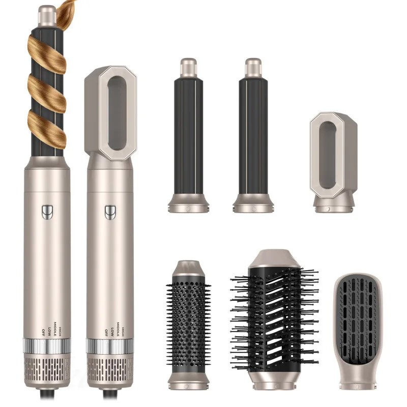 Multifunctional curling iron device Highspeed hot air comb automatic hair suction curling iron