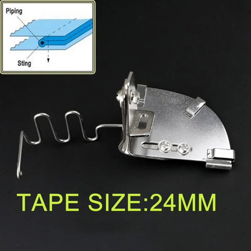 Tape Cord String Piping Folder For Siruba Juki Yamato JACK