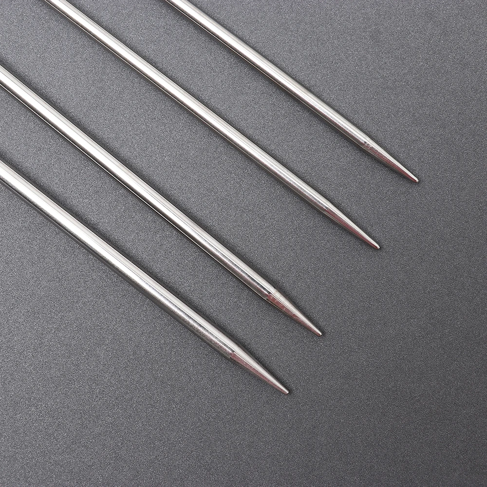 2/5Pcs 20cm Straight Knitting Needles Stainless Steel Crochet Hook 2-4mm DIY Sweater Weave Knitting Tool for knitted Scarfs Hats