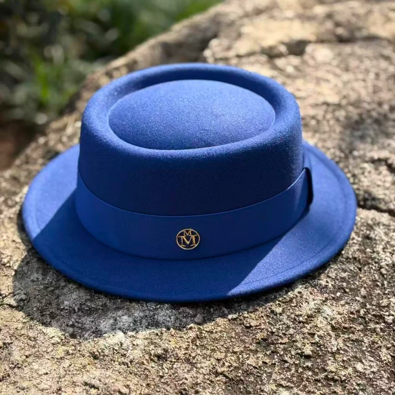 2026 Fedora Hut im britischen Stil, 4,5 cm breite Krempe, Herrenmode Herbst/Winter Pork Pie Hut, Hochzeitshut, Jazz Hut, Gorras para hombres – Detail 13