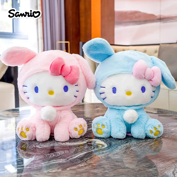 

Sanrio Hello Kitty Anime Cartoon Cute Stuffed Toys Plushier Soft Pillow Kawaii Christmas Birthday Gifts For Girls Plush Dolls