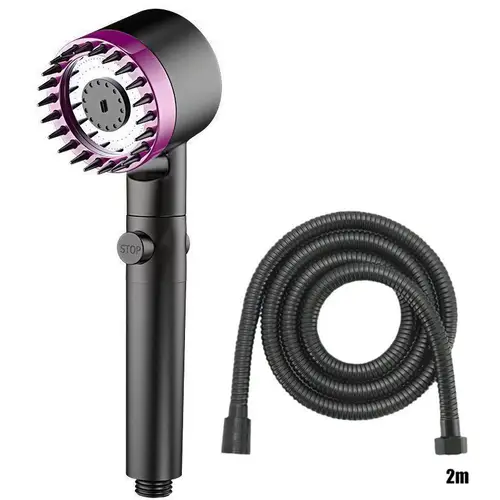 Shower for Bathroom Accessories Three Level Adjustment Showerhead Pressurization Head Massage Knobs Filter Set Showers Parts - Image 26