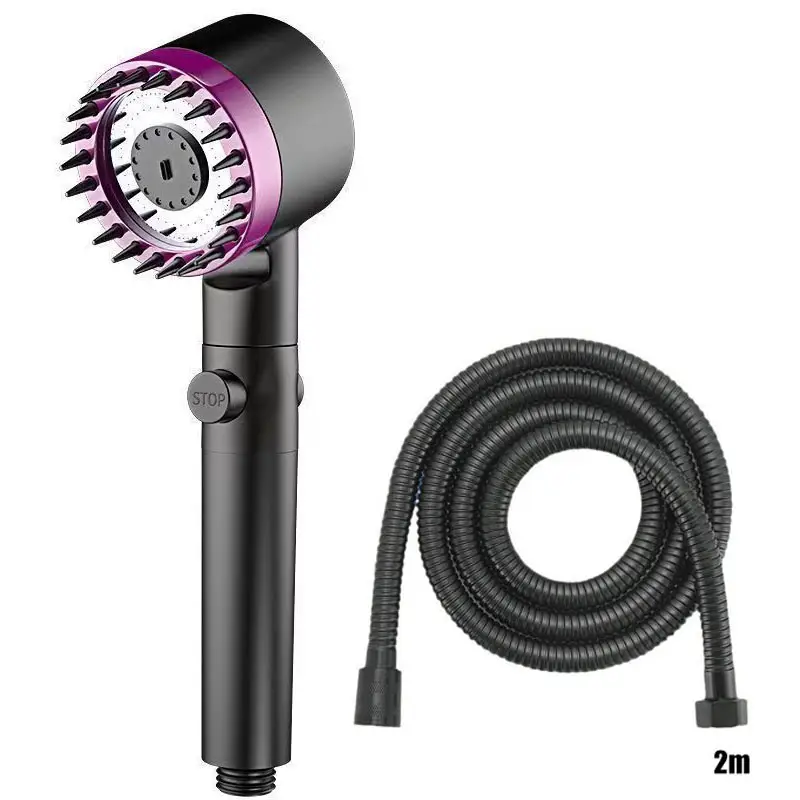 Shower for Bathroom Accessories Three Level Adjustment Showerhead Pressurization Head Massage Knobs Filter Set Showers Parts - Image 26