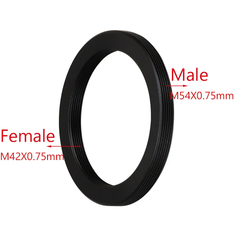 Microscope Adapter Microscope Lens Mounting Ring Female to Male Thread M48 M42 SCT M52 M54 M56 T T2 Astronomical Telescope Photography Adapter Ring Accessories M42x0.75 M48x0.75