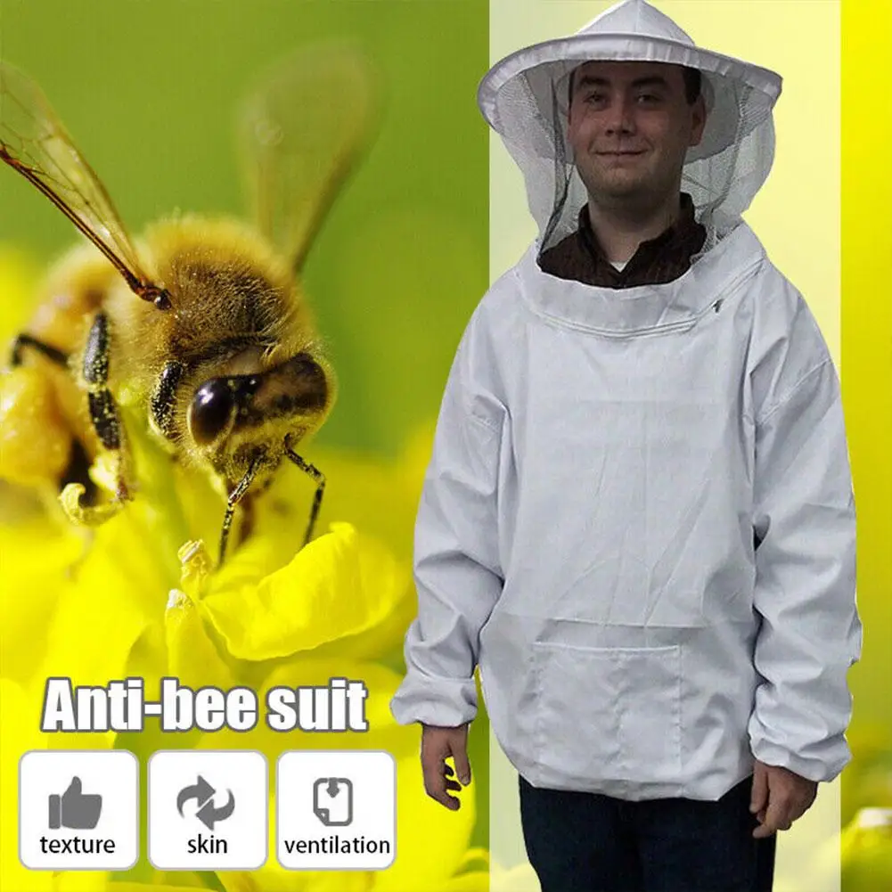

Пчеловодческий костюм с шляпой, костюм против пчелы, сетчатая шляпа против укусов, оборудование для одежды G9w0