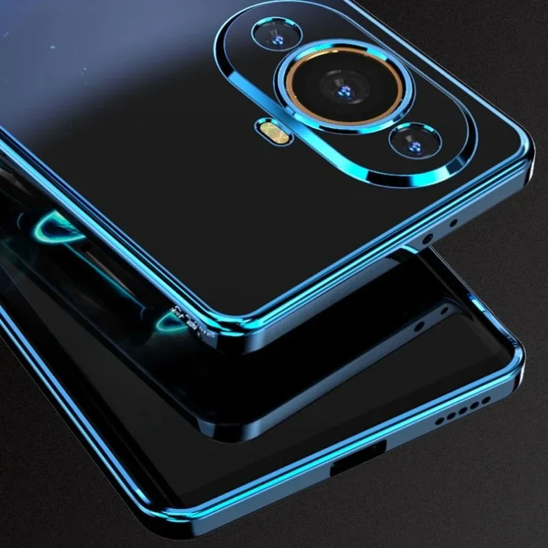 Luxury Electroplating Transparent TPU Soft Case - Shockproof Bumper Cover