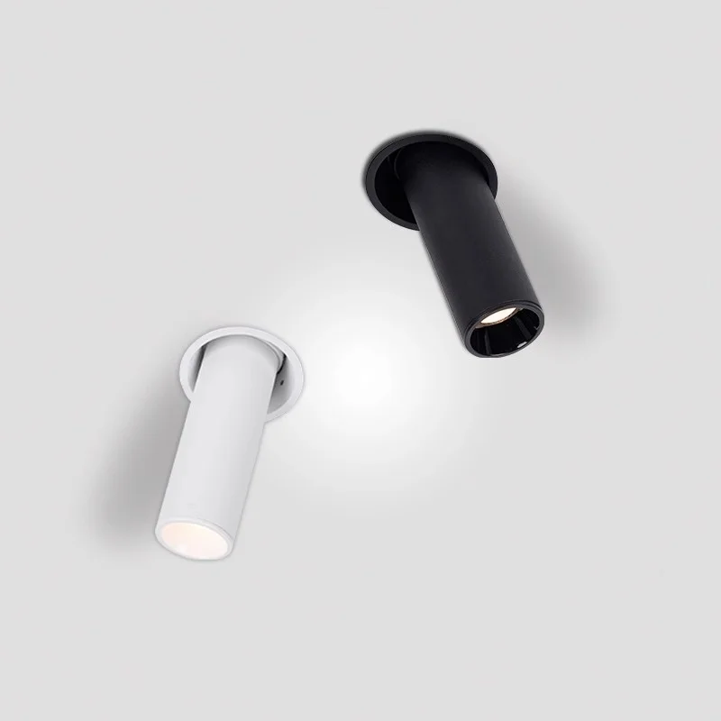 Recessed Long tube COB spotlights Dimmable frameless 5W 7W 12W LED downlight 3&deg; 8&deg; 15&deg; Ceiling lamp AC85-265V Interior lighting