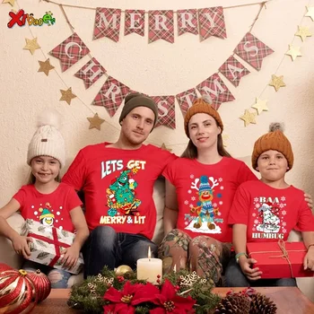 Christmas Family Matching T-Shirt Set – Kids & Baby Holiday Outfits 1