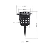 50Pcs Plastic Garden Bonsai Fertilizer Tool Basket Box Case Plant Portable With Lid Nursery Pots Plant Soil Care tools 4