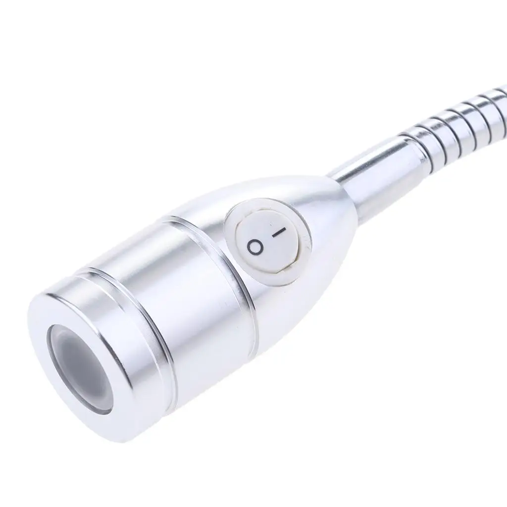 Boats RV Reading Lamp LED Bed Lights Wall-Mounted Beside Lamps Wired Sconce Lamp 12V / 3W / 6000K Gooseneck Length 50cm Boat Reading Lamp