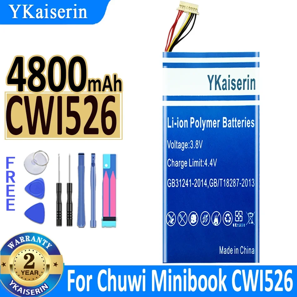 

YKaiserin NV-635170-2S 4800mAh 8 Lines+Plug Battery for Chuwi Minibook CWI526 Tablet PC Batteries Bateria