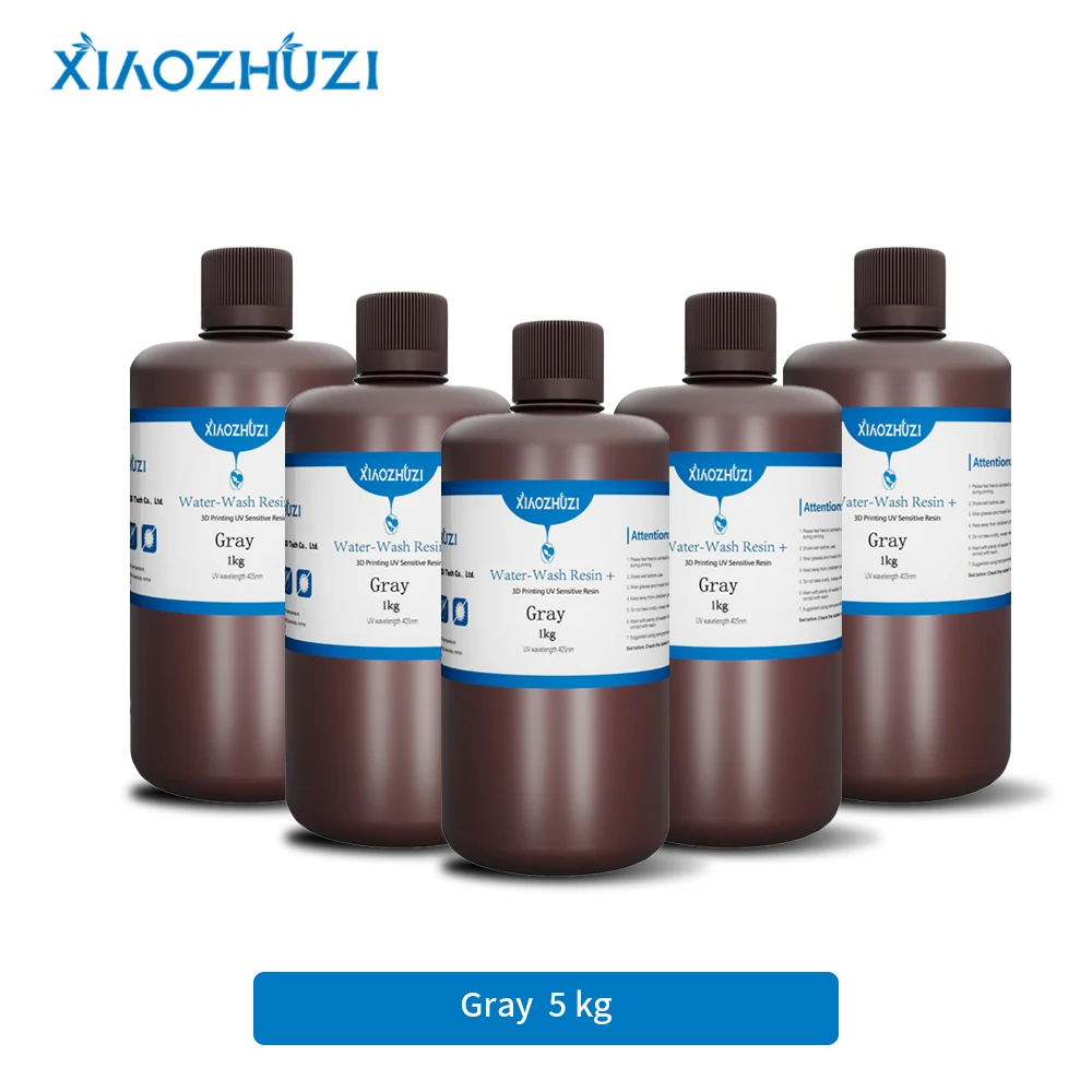 Resina Lavável de Baixo Odor e Alta Precisão XiaoZhuZi para Impressoras 3D Elegoo Anycubic SLA DLP LCD Compatível com Resina de 405nm