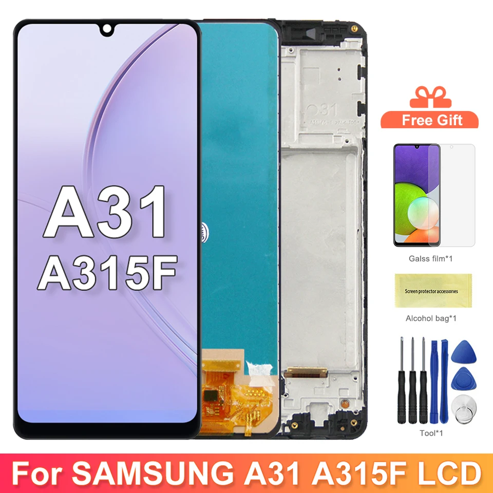 A31 A315 A315F Display Screen Replacement, for Samsung Galaxy A31