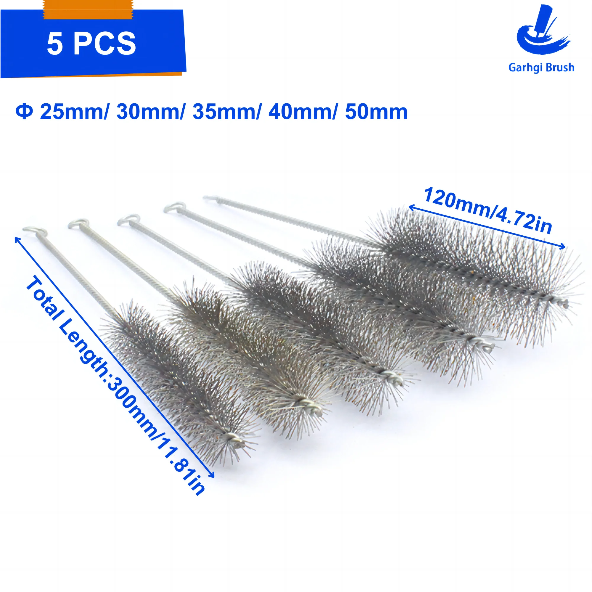5PCS Kupfer Stahl Draht Rohr Pinsel Messing Nylon Borsten Rohr Sauber Rost Schmutz Entfernung Manuelle Hand Werkzeug Multifunktionale Universal – Detail 12
