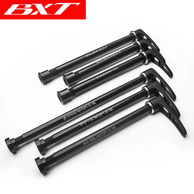 Bicycle alloy Thru axle Skewer 142*12mm Quick Release Bucket Shaft lever for MTB Mountain Bike Aluminum skewers for frame