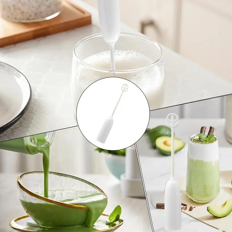 Handheld Milk Frother Battery Operated Drink Mixer For Protein Powder Frother Wand & Matcha Mixer For Toddler Protein Powder