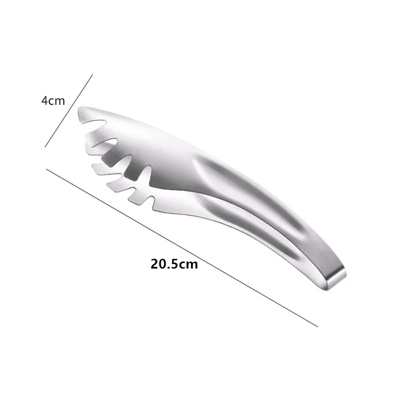 1Pcs Stainless Steel Toothed Noodle Clip Multifunctional Pasta Spaghetti Tongs Food Clips Cookware Kitchen Accessories for Gifts