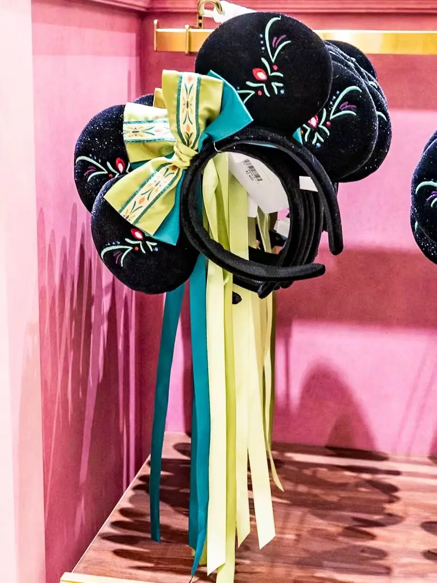 2025 Disney Mickey Mouse Headband Disneyland New Speed Silver Nimbus PU Leather Headwear Children Girl Toys Decoration