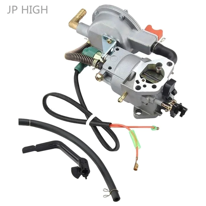 

Lawn Mower Carburetor Set, Manual Dual Fuel Carburetor Gas Generator 17210 ZE3 505 Air Filter for GX390 188F 190F