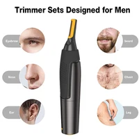 Tondeuse Électrique Multifonction pour Poils de Nez, Rasoir d'Oreille, Épilateur, Coupe-Sourcils, Rasoir Miniature pour Hommes 2
