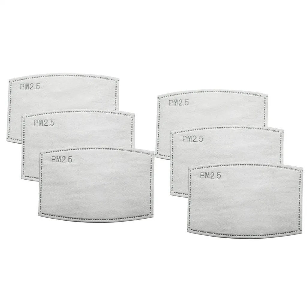 Face Mask Disposable Face Mask Cotton Face Mask 100Pcs Activated Carbon Filter Face Mask Breathing Insert Protective Mouth