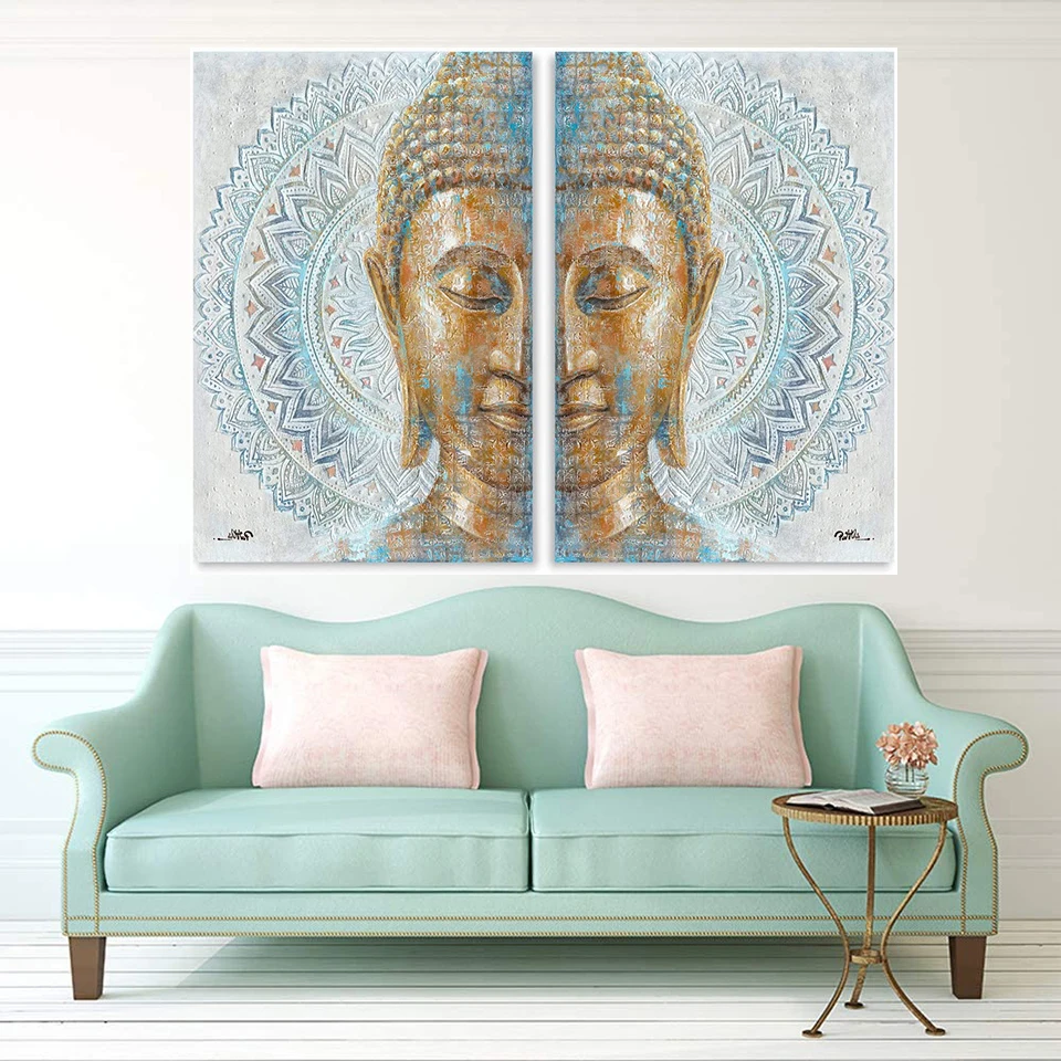 5D DIY Diamond Painting Mandala Flower Buddha Statue Rhinestone Mosaic Embroidery Cross Stitch Religion Diamond Handmade Kit