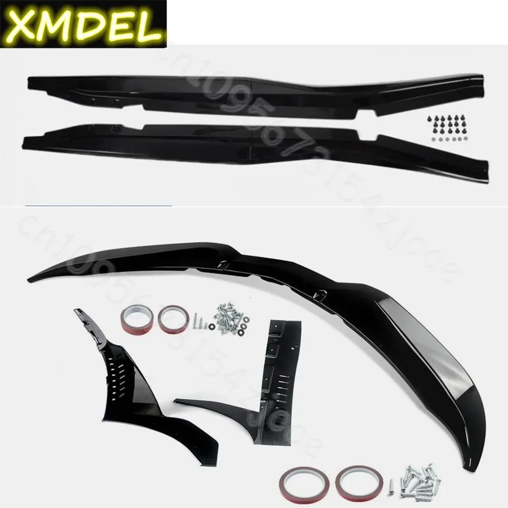 2014-19년형 코르벳 C7 Z06 스테이지 3 카본룩 프론트 립 윙렛 및 사이드 스커트