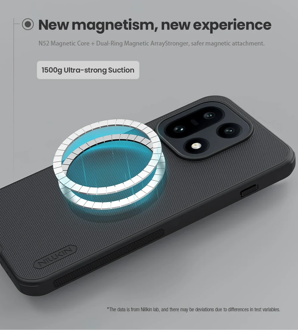 Nillkin OnePlus 15 5G용 마그세이프 케이스 마그네틱 슈퍼 프로스트 프로 매트 풀 360 PC+TPU 소프트 프레임 백 커버 보호