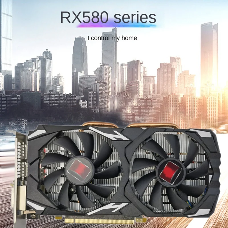 

RX580 8G 2048SP Gaming Graphics Card 8GB DDR5 256Bit 1284/1750Mhz DVI DP HDMI-Compatible Interface PCIE 3.0 16X 6PIN