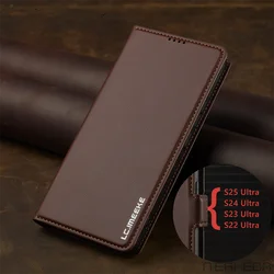 Premium Flip Leather Phone Case - Elegant Business Cover for A34 5G (Brown)