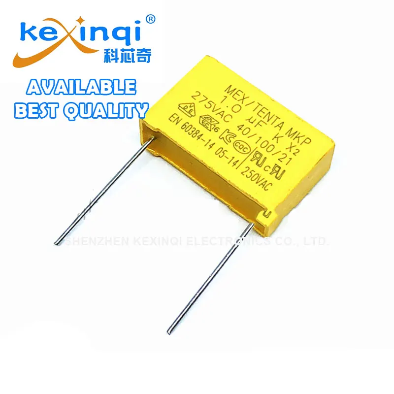 

20pcs/lot 275V 105K Safety Capacitor X2 Polypropylene Safety Plastic Film 1uf MKP P=8.5mm/10mm/22.5mm Best Quality