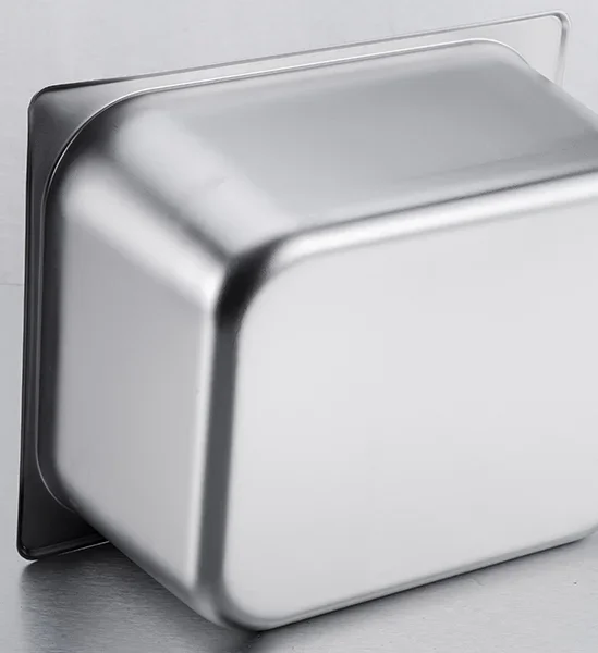 Square pots GN Pan Kitchen 304 stainless steel 1/9 1/6 1/4 1/3 Food pan Chafing et Gastronorm Pan Containers Lid 0.7 mm