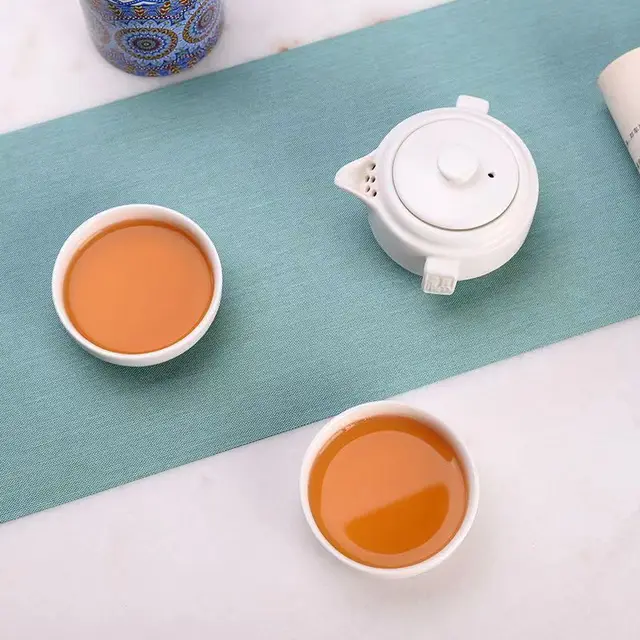 Kiváló Minőségű Fehér Porcelán Utazási Tea Szett 1 Teáskanna 2 Teáscsésze Kültéri Teamáros Csészék - Image 4