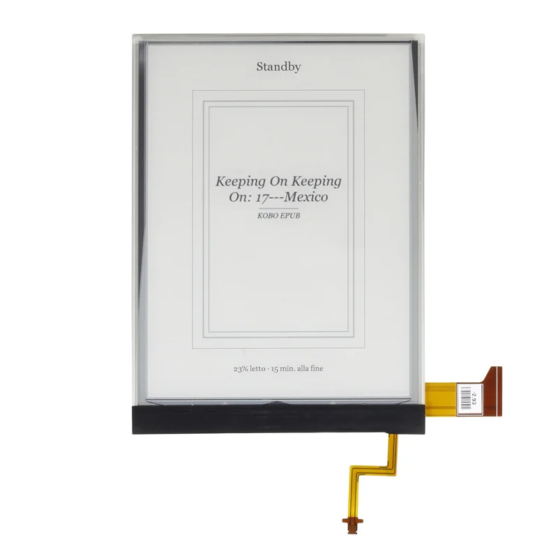 Display hd para Leitores de Ebook e Ink Pearl Backlight sem Toque Ed060xch Original Novo