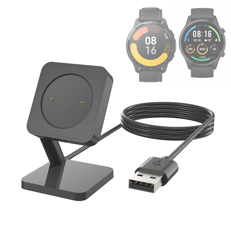 

Desktop Stand Charger Adapter USB Charging Cable Dock Station Holder For Xiaomi Watch S1 Active/ Mi Watch / Color 2 Power Charge