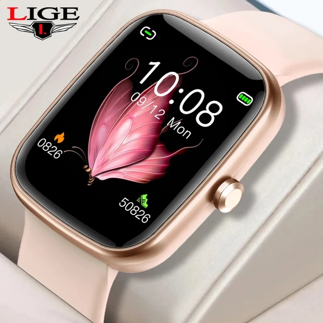 LIGE 2022 Smart Watch Women Men Full Touch Bracelet Fitness Tracker Sports Watches Health Check Smart Clock Smartwatch Ladies 1