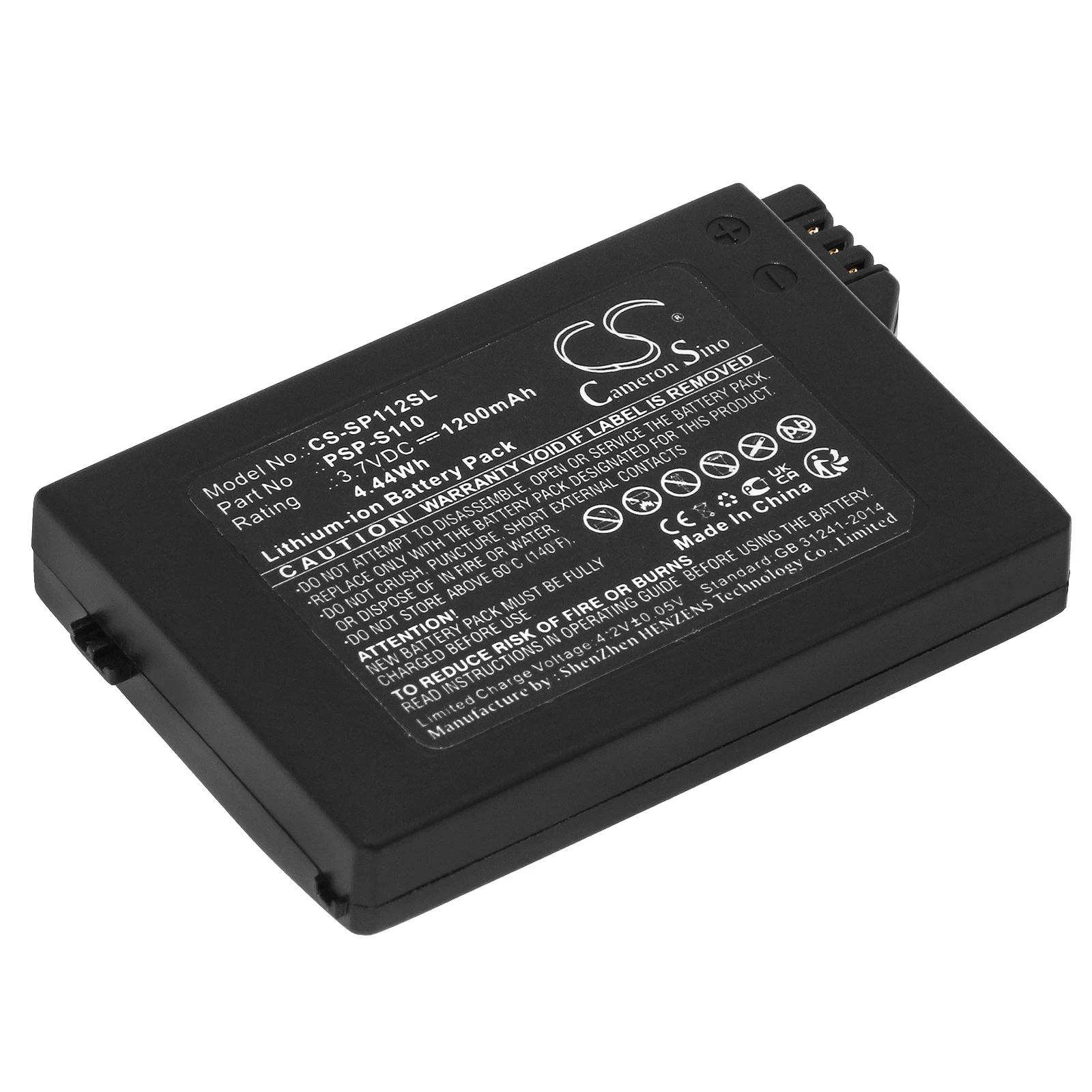 Batteria Greenbattery 1200Mah Psp-S110 Per Sony Psp-2000, Psp-3000, Psp-3004, Psp-3001, Psp-3008, Psp-2004, Psp-2006, Psp-2005