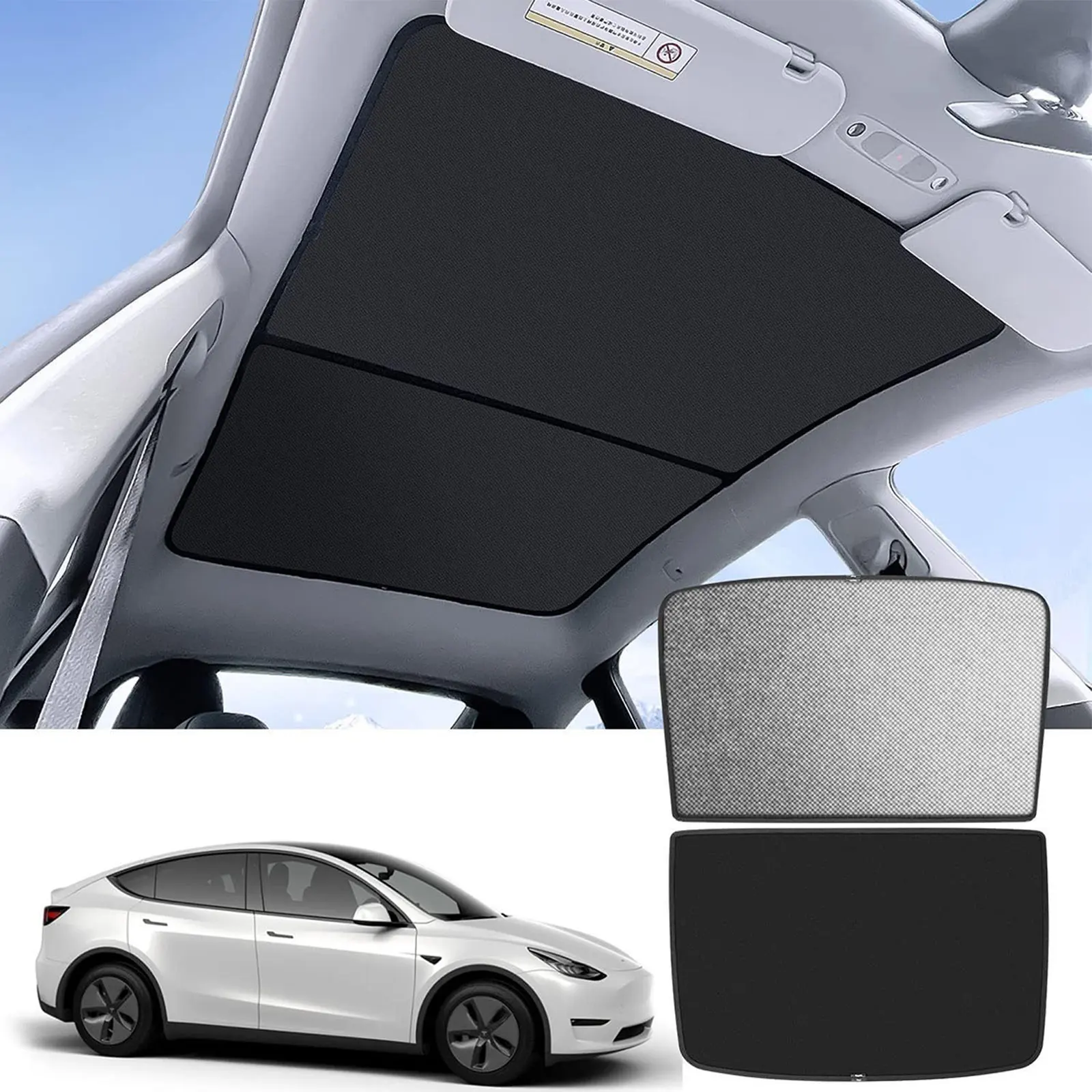 

Солнцезащитные очки для Tesla Model 3 2021-2022, Пряжка из льдовой ткани, солнцезащитные очки, аксессуары для переднего и заднего люка
