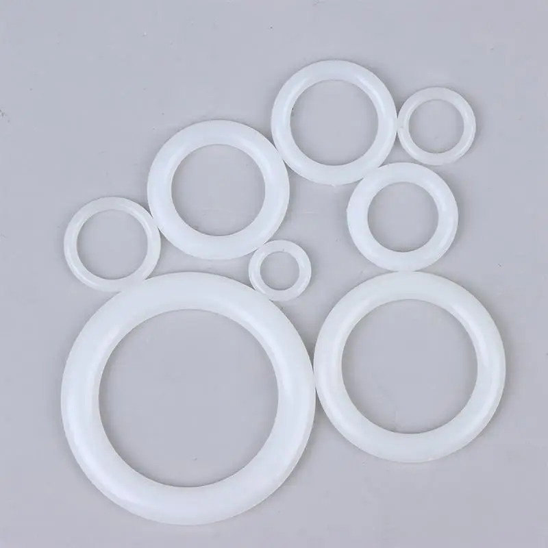 DIY 크로셰 링 서클 훅 공예 액세서리 핸드백 플라스틱 링 훅 12.7mm-50mm 재봉 플라스틱 링 1팩