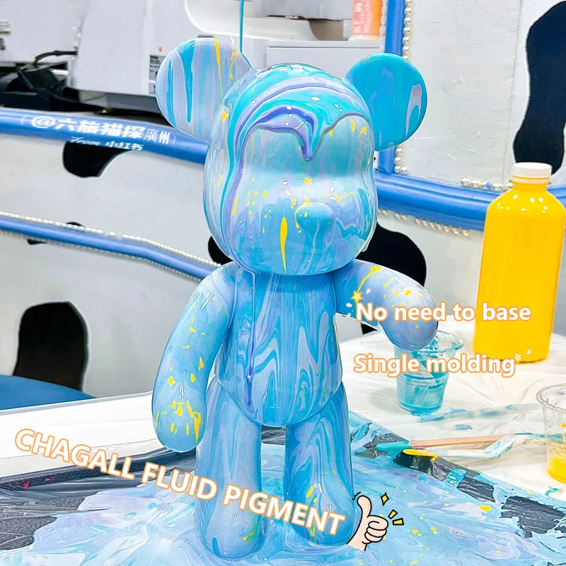 1pcs/300mlxiajiaer Multi-color bag fluid paint diy fluid Bear Creative fluid acrylic paint 3