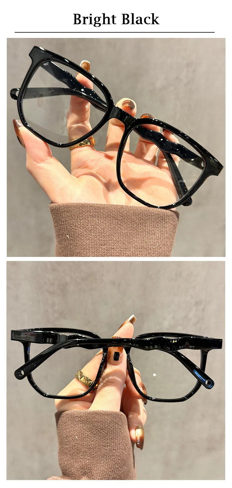Modische Herren-Brillengestelle Damen-Lesebrillen Anti-Blaulicht Optische Brillen Dekorative Damenbrillen Unisex – Detail 6