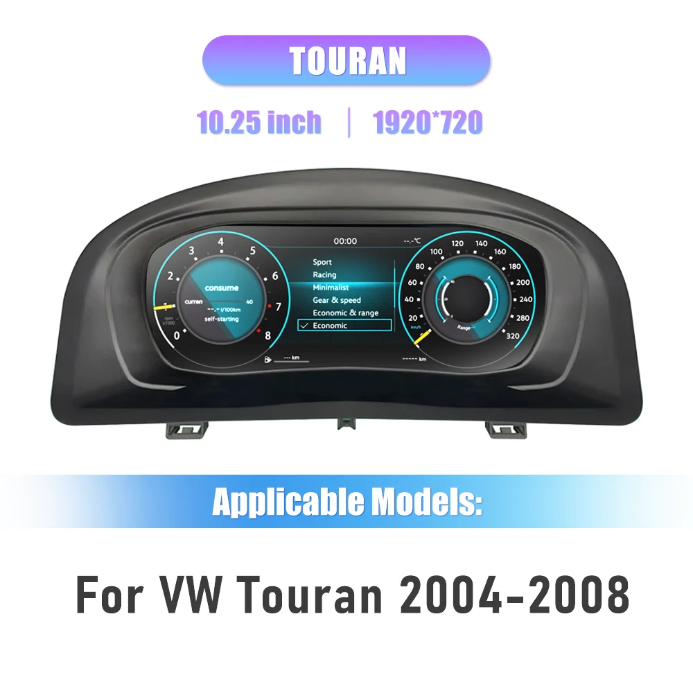 Digitales Armaturenbrett-Cluster für VW EOS Tiguan Touran Scirocco Seat Leon Crafter Sharan Virtual Cockpit Instrumententafel – Detail 3