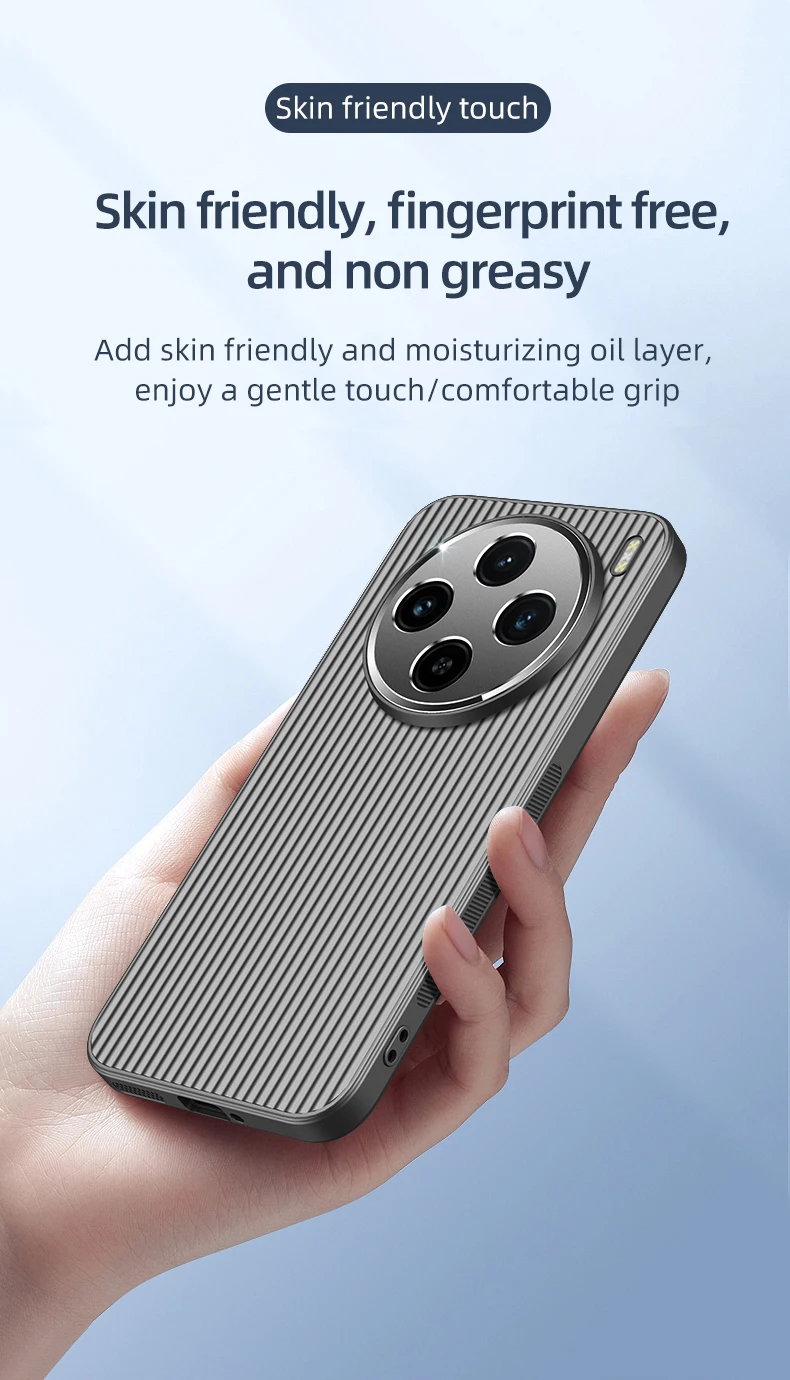 Coque de téléphone pour vivo iQOO 12 11 Neo9 X100 S18 Pro, coque en métal à rayures 3D, protection de l'appareil photo, coque souple mate, anti-chute, antidérapante_voghion.com